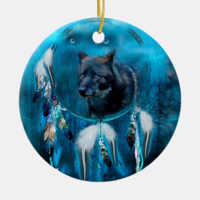 Dreamcatcher hindú con adornos étnicos (Frente)