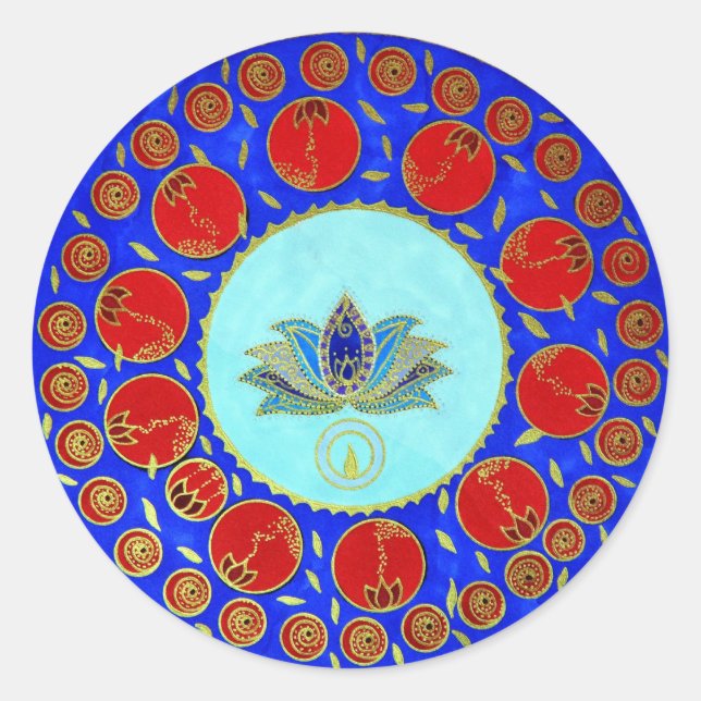 Dreaming Lotus Pegatinas (Anverso)