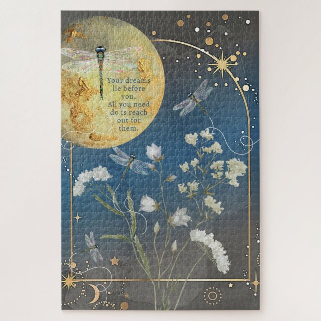 Dreamly Dragonfly rompecabezas Inspirador (Vertical)