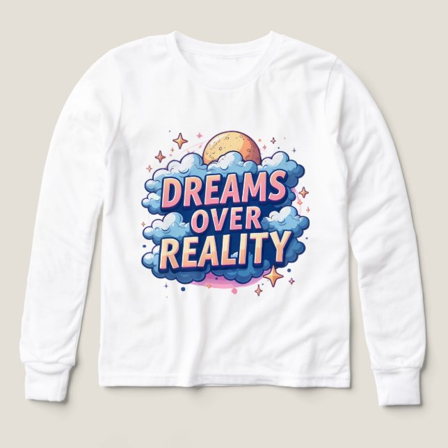 Dreams Over Reality – Cloud Aesthetic Design (Diseño frontal)