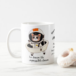 Dreamy astrocat personalizado taza de café