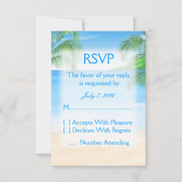 Dreamy Beach Wedding RSVP