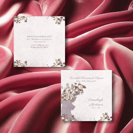 Dreamy Boho Moda Deer Monograma Tarjeta de llamada