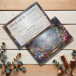 Dreamy Enchanted Floral Forest Wedding RSVP