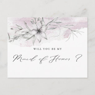 Dreamy Floral   Postal de honor de la empleada dom