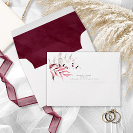 Dreamy Foliage Boda V2 Burgundy ID817