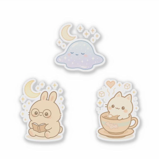 Dreamy Kawaii Pegatina (Anverso)