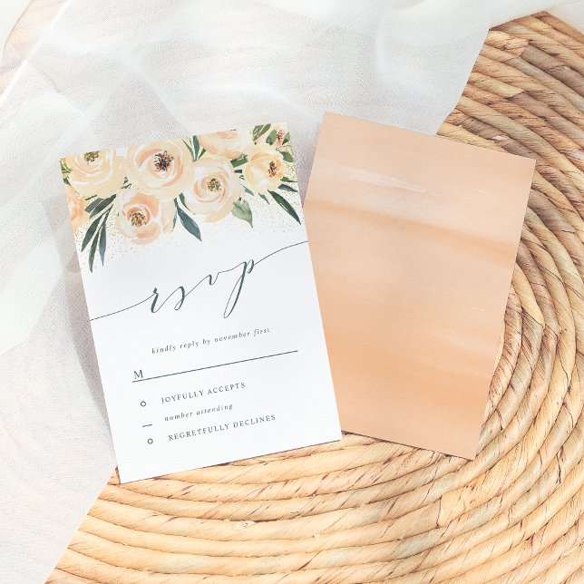 Dreamy Rosa y Boda Purpurina de oro RSVP (Subido por el creador)