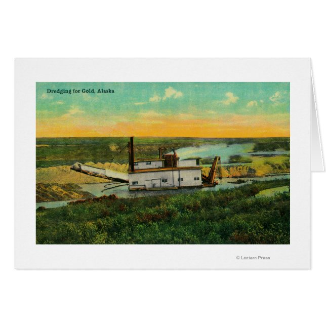 Dredging for GoldMining en AlaskaState (Anverso (Horizontal))