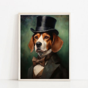 Dress de retrato de animal victoriano Impresiones 