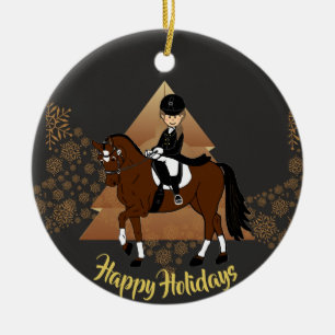 Dressage Horse Rider AÑADIR FOTO y Decoración de n