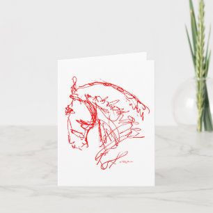 Dressage: Tarjeta noble de la nariz - rojo