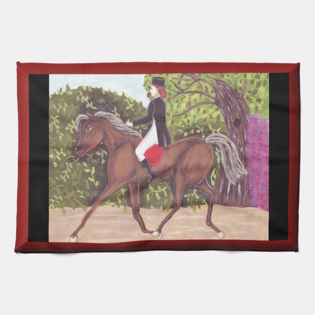 Dressage Toalla de cocina para montar a caballo (Horizontal)