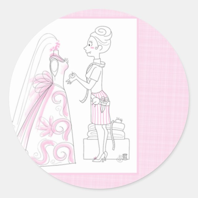 Dressmaker 3 Pegatinas (Anverso)