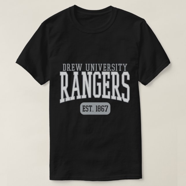 Drew University Rangers Est. Camiseta de fecha (Diseño del anverso)