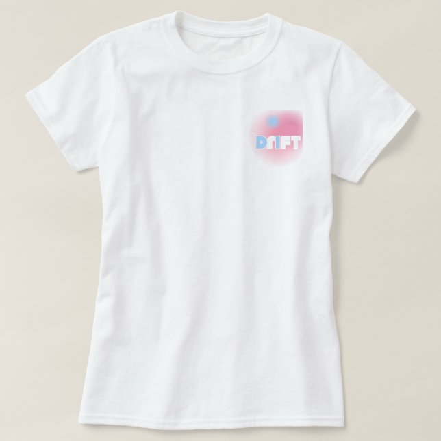 Drift en Pastel – Suave Camiseta de Surf Y2K (Diseño del anverso)