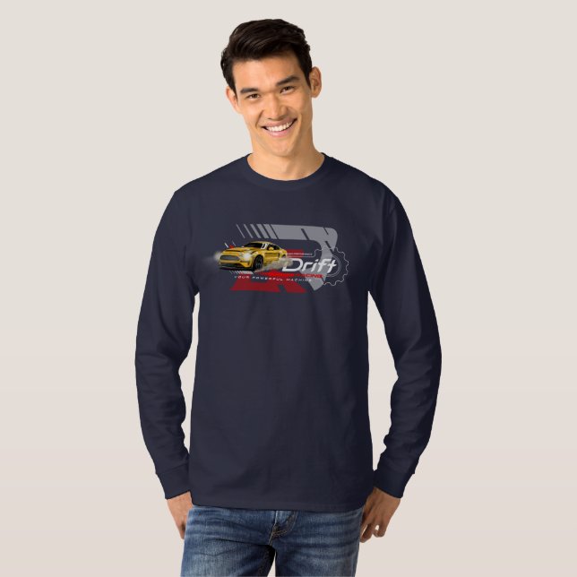 Drifting | Camiseta Manga Larga Hombre (Anverso completo)