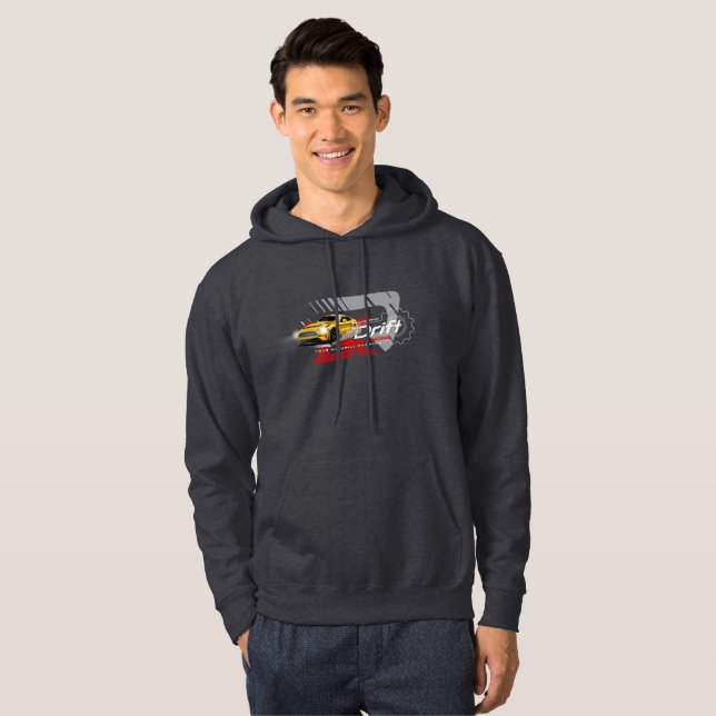 Drifting | Sudadera con capucha para hombre (Anverso completo)