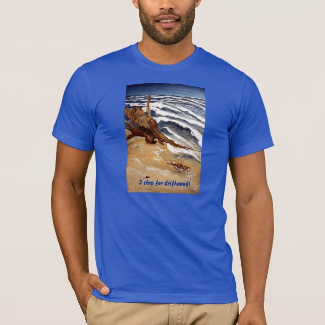 Driftwood por la camiseta de la playa (Anverso)