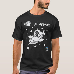 Drinky Crow en camiseta espacial