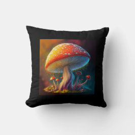 Drippy Amanita Muscaria Cojín decorativo