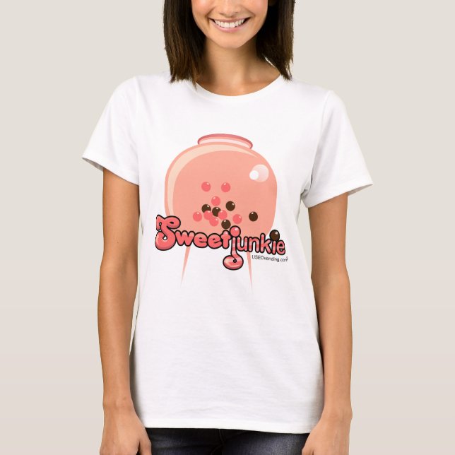 Drogadicto dulce - camiseta del amante del (Anverso)