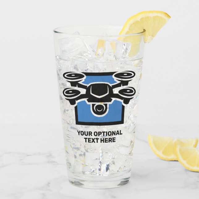 Drone de texto de personalizado (Reverso (hielo))