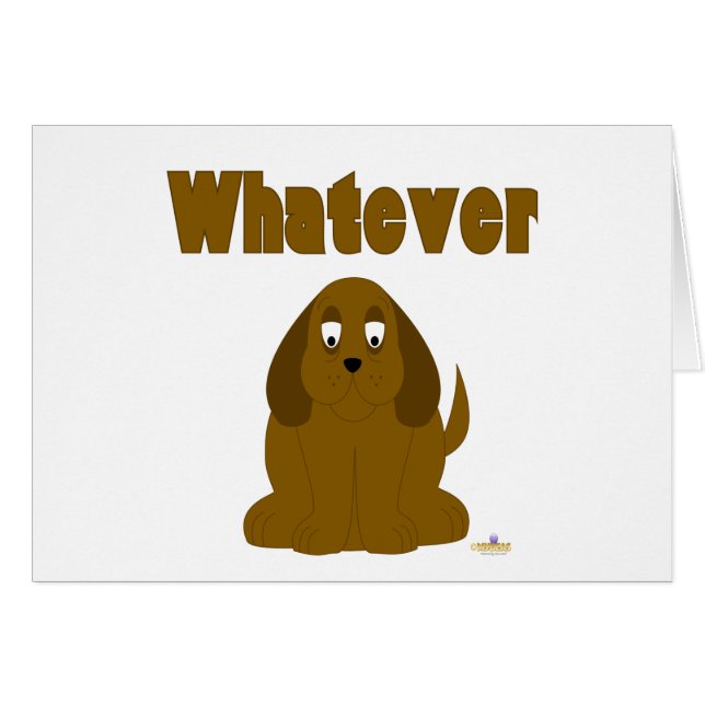 Droopy Brown Dog Lo Que Sea (Anverso (Horizontal))