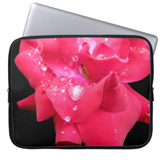 Droplets en pétalos Funda portátil