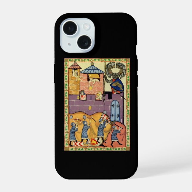 Dropping Rocks, Manesse del Codex del Siglo XIV (Reverso )