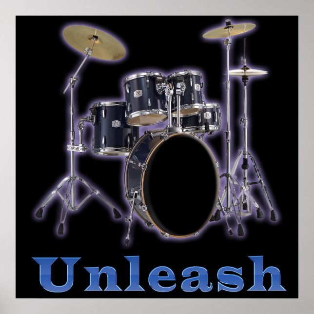 Drum set posters art (Frente)
