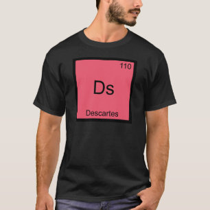 Ds - Descartes Camiseta de símbolo de elemento de 