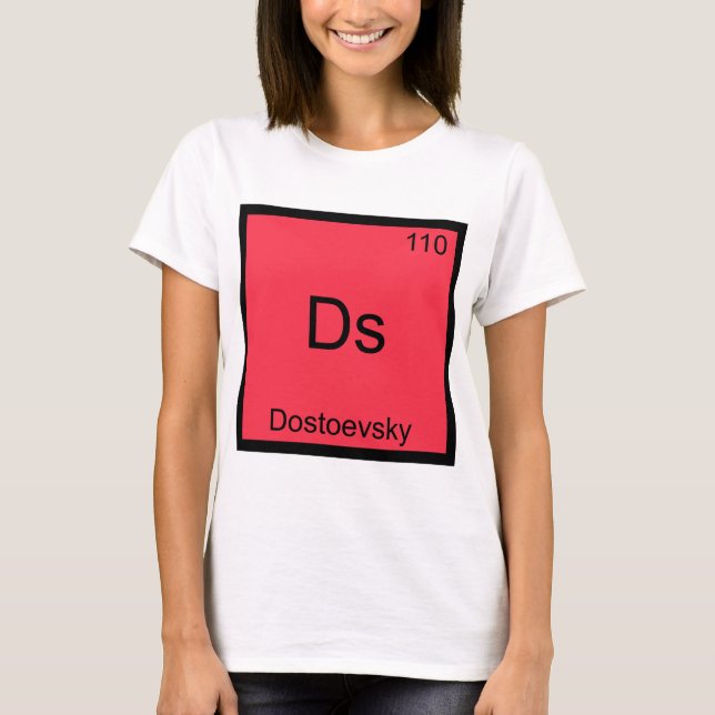 Ds - Dostoievski Camiseta del Símbolo del Elemento (Anverso)
