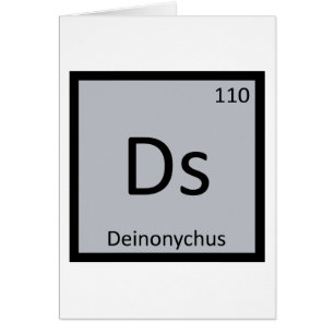 Ds - Tabla Periódica De Química De Dinosaurios Dei