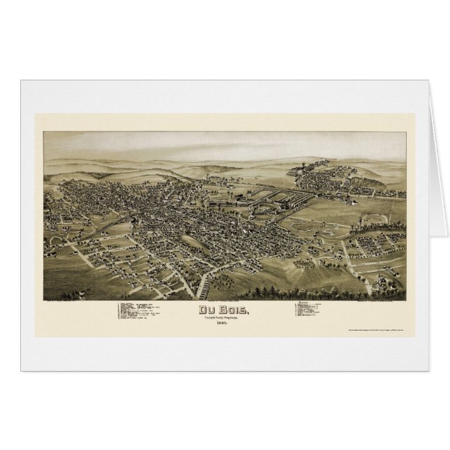 Du Bois, mapa panorámico del PA - 1895 (Anverso (Horizontal))