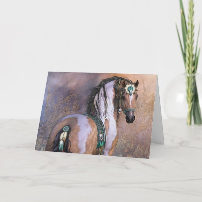 Duaghter de la tarjeta de saludo de viento (Anverso)