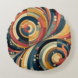 Dualidad - Bauhaus - Cojín decorativo redondo