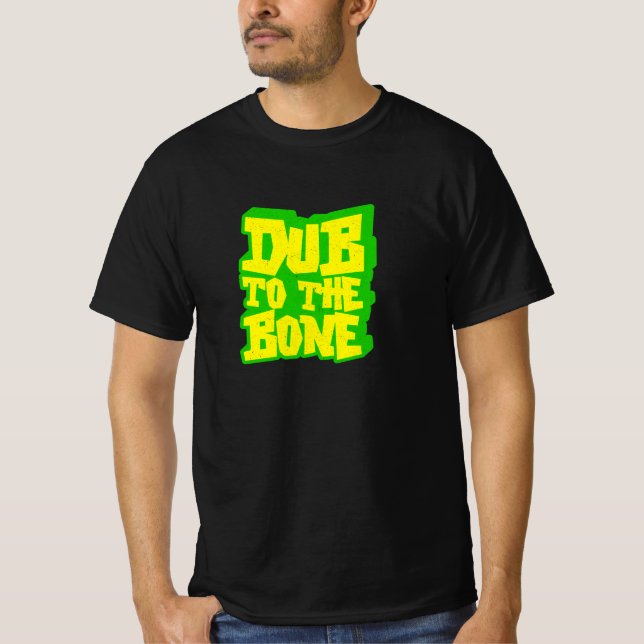 Dub A La Camiseta De Reggae Al Estilo Del Graffiti (Anverso)