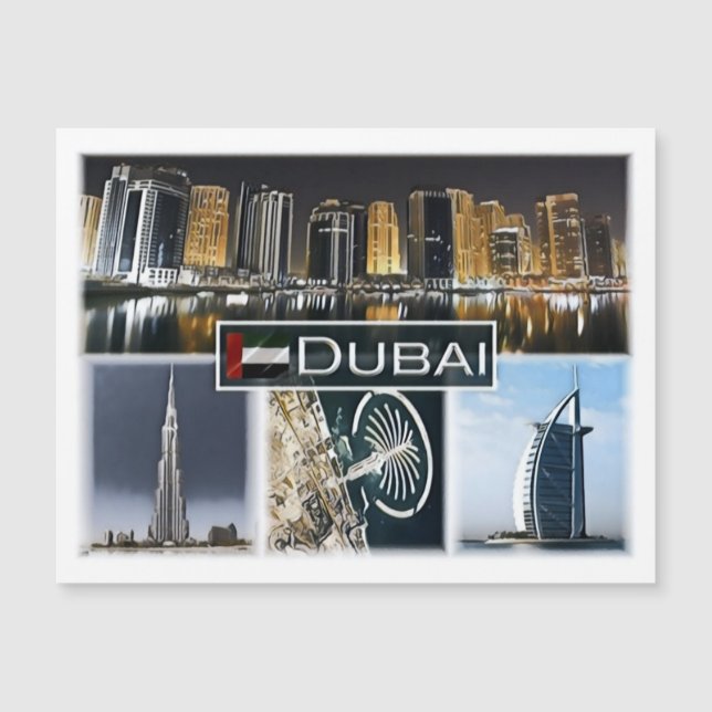 Dubai - Burj Khalifa - torre del puerto deportivo  (Anverso)