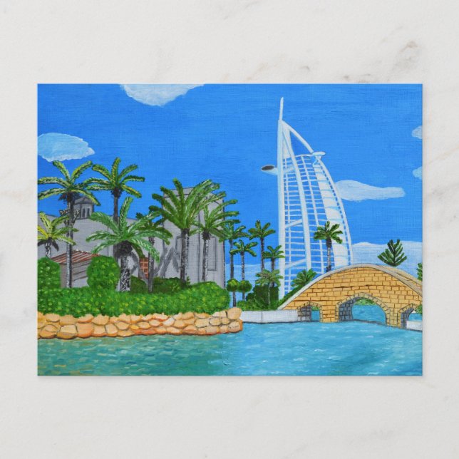 Dubai, postal de los Emiratos Árabes Unidos (Anverso)