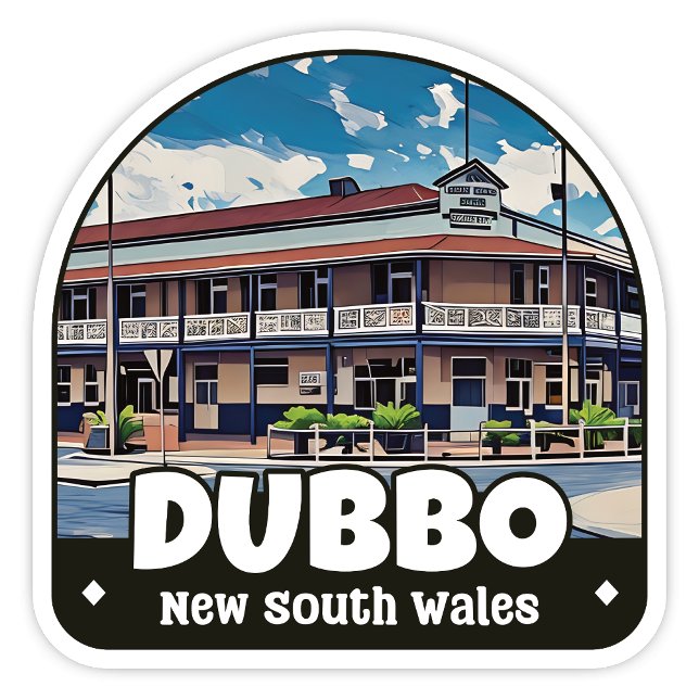 Dubbo, Pegatina de NSW Australia (Dubbo New South Wales Australia Sticker)