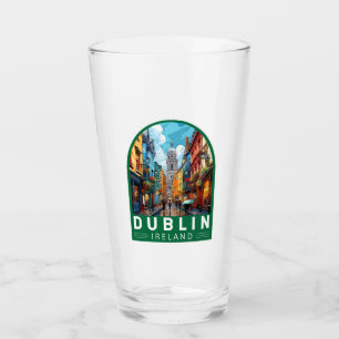 Dublin Ireland Travel Art Vintage