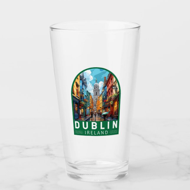 Dublin Ireland Travel Art Vintage (Anverso)