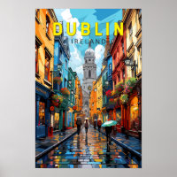Dublín Irlanda Viaje Arte Vintage