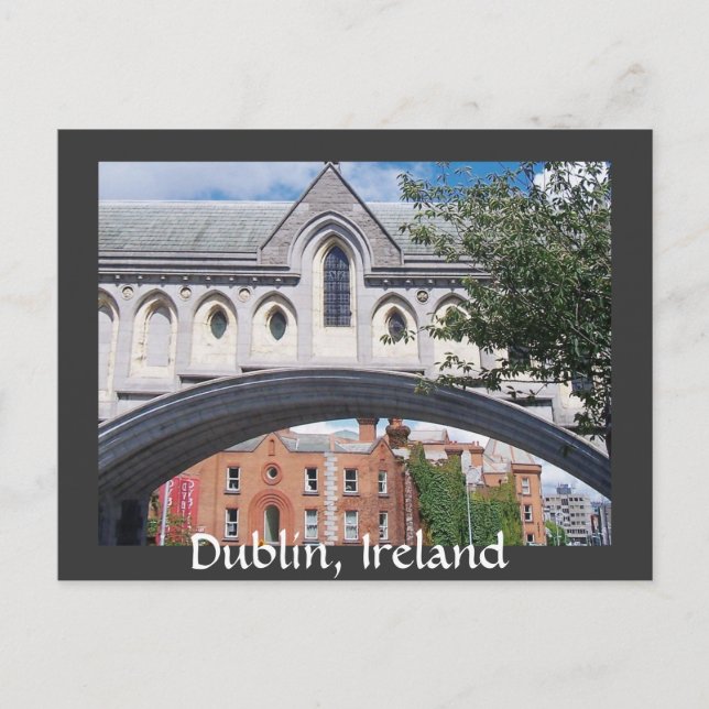 Dublín, tarjeta postal de Irlanda (Anverso)
