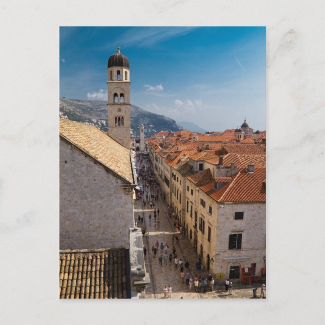 Dubrovnik, postal de Croacia (Anverso)