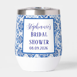 Ducha azul mediterránea azul de azulejos portugues