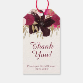 Ducha Bohemiana Floral De Novias Gracias Etiquetas