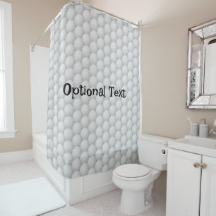 Ducha Bolas de golf Abstract Shower Cortina