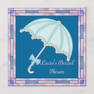 DUCHA BRIDAL DE INVITACIÓN Popular CON PARAGUAS